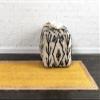 100% Jute Farmhouse Rugs for Living Area Rug Hand Braided Rectangle Natural Beige Border Rugs for Bedroom, Kitchen, Living Room Diamond Rug Carpet Runner (2.6x10 Square Feet, Yellow+Natural Border) view 3