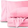 LaxLinen California King Size Sheets 100% Egyptian Cotton California King Sheets, Extra Soft Cal King Sheets for Soft Feel, 6 Pc Pink California King Sheet Sets, 16" Deep Pocket- 600 TC view 2