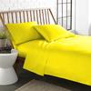 LaxLinen California King Size Sheets 100% Egyptian Cotton California King Sheets, Extra Soft Cal King Sheets for Soft Feel, 6 Pc Yellow California King Sheet Sets, 16" Deep Pocket- 600 TC view 1