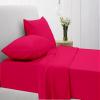 LaxLinen Emperor Size Sheets Egyptian Cotton Long Staple Emperor Sheets Set, Extra Soft Emperor Sheets for Soft Feel, 6 Pc Hot Pink Emperor King Sheet Sets, 16" Deep Pocket - 600 TC view 1