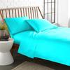 LaxLinen Emperor Size Sheets Egyptian Cotton Long Staple Emperor Sheets Set, Extra Soft Emperor Sheets for Soft Feel, 6 Pc Turquoise Emperor King Sheet Sets, 16" Deep Pocket - 600 TC view 1
