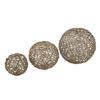 A&B Home Gold Chain Orb Set - Set of 3 Sphered Golden Chain Object, Tabletop Home Dcor, Bedroom Living Room Bookshelf Accent Piece, Large: 7" x 7" x 7", Medium: 5" x 5" x 5", Small: 3" x 3" x 3" view 2