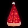 12.25" Lighted Santa Hat Christmas Tree Topper, Clear Lights view 3