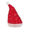 12.25" Lighted Santa Hat Christmas Tree Topper, Clear Lights view 4