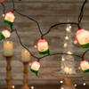 Northlight Snowman Heads with Scarves Christmas Light Set - Clear - 7.5' Green Wire - 10ct view 2