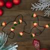 Northlight Snowman Heads with Scarves Christmas Light Set - Clear - 7.5' Green Wire - 10ct view 3