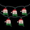 Northlight Snowman Heads with Scarves Christmas Light Set - Clear - 7.5' Green Wire - 10ct view 4