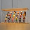 LANSCOERY LED Lighted Acrylic Display Case, 3 Tier Display Box for Collectibles and Action Figures, Clear Dustproof Organizer with Wooden Base  15.2x6.5x7.5inch view 1