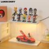 LANSCOERY LED Lighted Acrylic Display Case, 2 Tier Display Box for Collectibles and Action Figures, Clear Dustproof Organizer with White Base  11.8x4.3x7.9inch view 4