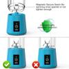Portable Blender for shakes and smoothies, Cordless Personal Mini 13oz compact Blender Bottle, Travel Electric Juicer Cup, USB Rechargeable Mixer for Fruit Juice Protein mixes (Sky blue) view 2