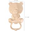 15 Pack Bear Bottle Opener for Baby Shower Favors, Metal Beer Opener for Guests, Party Souvenirs/Decor/Gift Supplies (Pink, 15) view 2