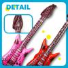 Fraiieon Inflatable Guitar Microphone Boombox Phone for Carnival 80s/90s Theme Party Decorations Hip Hop Photo Booth Props Kids & Adults Fake Inflatable Instruments view 3