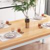 AWQM Dining Room Table Set, Kitchen Set with 2 Benches, Ideal for Home, and Room, Breakfast of 43.3x23.6x28.5 inches, Benches 38.5x11.8x17.5 Beige view 3