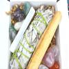 Taurus Zodiac Crystals and Gemstones Smudge Sage Palo Santo and Selenite Kit Taurus Stones Set Taurus Crystals Set Zodiac Taurus Crystal Set view 4