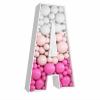 JW Passion - Premium Quality Made 3FT Tall Mosaic Balloon Frame Big Marquee Light Up Letters DIY Kit for Birthday Party Wedding Backdrop Decor Letter A Pre-Cut Foam Board view 1