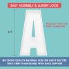 JW Passion - Premium Quality Made 3FT Tall Mosaic Balloon Frame Big Marquee Light Up Letters DIY Kit for Birthday Party Wedding Backdrop Decor Letter A Pre-Cut Foam Board view 2