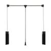Pull Down Closet Rods, Closet Clothing Finishing Rack, Adjustable 51-121cm Heavy Duty Rack Hanger for Hanging Clothes Wardrobe Lift Rail (Size : 89-121cm) view 1