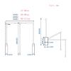 Pull Down Closet Rods, Closet Clothing Finishing Rack, Adjustable 51-121cm Heavy Duty Rack Hanger for Hanging Clothes Wardrobe Lift Rail (Size : 89-121cm) view 2