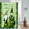 Shower Curtain 72 inches Long St. Patrick's Day Today We Are Irish Gnome Shamrock Polyester Fabric Shower Curtain with Hooks,Waterpoof Shower Curtains for Bathroom Showers and Bathtubs 66"Wx72"L view 3