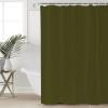 Shower Curtain 84 inches Long Solid Color Dark Green Polyester Fabric Shower Curtain with Hooks,Waterpoof Shower Curtains for Bathroom Showers and Bathtubs 72" Wx84 L view 4