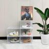 OMOPIN 8 PACK XL Shoe Storage Box,Drop Side Sneaker Display Case,Shoe Boxes Clear Plastic Stackable 13.4x 10.6x 8.3 Fit up to US 13 (Clear 8Pack) view 4