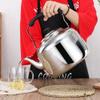 DKULMN Stainless Steel Whistling Tea Kettle,Food-Grade Whistling Tea Kettle with Cool Touch Handle Food Grade Stainless Steel Teapot for Stove Top Whistle Tea Pot view 3