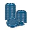 Restaurantware Coffee Cup Lids Only For 8, 12, 16 and 20 oz Cups 500 Pack Of Disposable Midnight Blue Hot Cup Lids Leakproof Plastic Drink Covers Elevated Spout Air Flow Vent For Espresso Beverages view 1