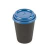 Restaurantware Coffee Cup Lids Only For 8, 12, 16 and 20 oz Cups 500 Pack Of Disposable Midnight Blue Hot Cup Lids Leakproof Plastic Drink Covers Elevated Spout Air Flow Vent For Espresso Beverages view 2
