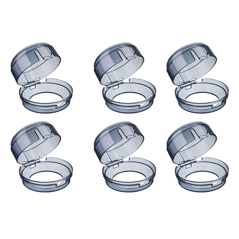 OSALADI 6pcs Transparent Safety Covers Kitchen Stove Gas Knob Covers Toddler Child Proof Kitchen Safety Guard Child Safety Oven Knob Covers for Home Kitchen Easy Installation