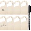 Patelai 25 Pieces 25 Pieces Blank Closet Divider, Wooden Clothing Rack Dividers, Blank Organizers Hanger Separators, Hanging Closet Divider with Marker Pen for Home Nursery Clothes view 1