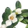 23'' Spring Magnolia Botanico Artificial Flower Wreath Silk Floral for Home Decor, Front Door, Porch, Patio view 3