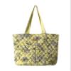 Maison d' Hermine Shopping Bags Cotton Quilted Tote Bag with Zipper Pockets & Small Pouch Reusable Shoulder Grocery Bag Gifts Beach Travel Perfect for Easter Gifts Men Women (Bonobo - Yellow) view 1