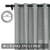Fcosie Extra Wide Room Divider Curtain 15 ft Wide, Wall Divider Curtain for Large Room, Privacy Linen Curtains Room Partition Curtains with Grommet Top, 15 ft Wide x 8 ft Tall, Dark Grey, 1 Panel view 2