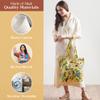 Maison d' Hermine Tote Bag 100% Cotton Canvas Reusable Shoulder Grocery Bag for Work Beach Travel Shopping Lunch Perfect for Mothers Day Gifts Men Women - Eden - Yellow view 4
