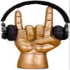 Pkfinrd Headphone Stand | Rockin Headset Stand & Headphone Holder | Jewelry Organizer for Room Decor | Rockstar Desk Organizer Headset Holder | Gaming Headphone Stand (Style : Rock On) view 1