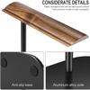 Pkfinrd Headphone Stand, Walnut Wood Headset Stand, Support Dual Headphones Suspension & Aluminum Alloy Support Rod Hanger, Dual Headphones Stand,Headset Holder view 4