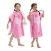 BANGSAUR Kids Hooded Towel Bath Beach Soft Cotton Towels Girls Absorbent Pool Wrap with Hood Baby Toddler Poncho Robe(Ballerina,3-4Years/Height:33"-43") view 1