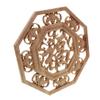 Flower Wood Carving China's Wind Wood Carved Corner Applique Frame Wall Doors Cabinet Furniture Decor Figurines 20X20cmcm view 1