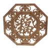 Flower Wood Carving China's Wind Wood Carved Corner Applique Frame Wall Doors Cabinet Furniture Decor Figurines 20X20cmcm view 3