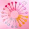 GET FRESH 30 Forks for Kids - Fruit Picks, Bento Box Picks, Reusable Mini Toothpick Sticks, Heart Dessert Forks for Children Party and Lunch Box view 3