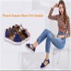 Riyueyi Women's Straps Platform Wedges Sandals Tassel Suede Fashion T-Strap Wedge Sandals Ladies 2022 Fringe Trendy Sneakers Fringe Dressy Shoes,Blue,US5/EU36 view 2