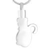 LiHiFG Crystal Cat Urn Pendant Funeral Cremation Jewelry Cat Pendant Pet Memorial Urn Necklace for Ashes view 2