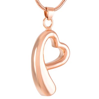 CCZUL Silk Ribbon Heart Shape Cremation Urn Pendant Memorial Necklace Stainless Steel Women Keepsake Ashes Jewelry