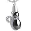 LiHiFG Crystal Cat Urn Pendant Funeral Cremation Jewelry Cat Pendant Pet Memorial Urn Necklace for Ashes view 1
