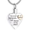 CCZUL Free Engraving Forever in My Heart Cremation Necklace for Loved Ones Ashes - Memorial Ash Keepsake view 1