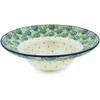 Polmedia Polish Pottery Pasta Bowl 10-inch - Radiant Rounds Pattern Handmade in Boleslawiec Poland by Ceramika Artystyczna + Certificate of Authenticity view 1