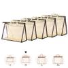 5 PCS Hanging Handbag Storage Organizer Non-Woven Transparent Dust-proof Homewares Purse Wallet Closet Storage Bag with Zipper and Handle (M) view 1