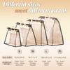 5 PCS Hanging Handbag Storage Organizer Non-Woven Transparent Dust-proof Homewares Purse Wallet Closet Storage Bag with Zipper and Handle (M) view 2