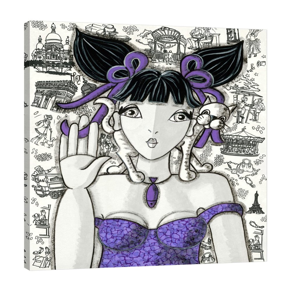 Jaxson Rea "Prune  Paris Gallery Wrapped Canvas by Mirota, 24" x 32"