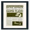 12x22 Matted Newspaper Frame - Black Wood - Acid Free Matting and UV Resistant Acrylic to Protect Your Newspaper from Yellowing Over Time - Made to Display Newspapers 12x22 Inches or 17x27 w/o the Mat view 4